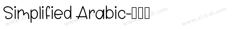Simplified Arabic字体转换